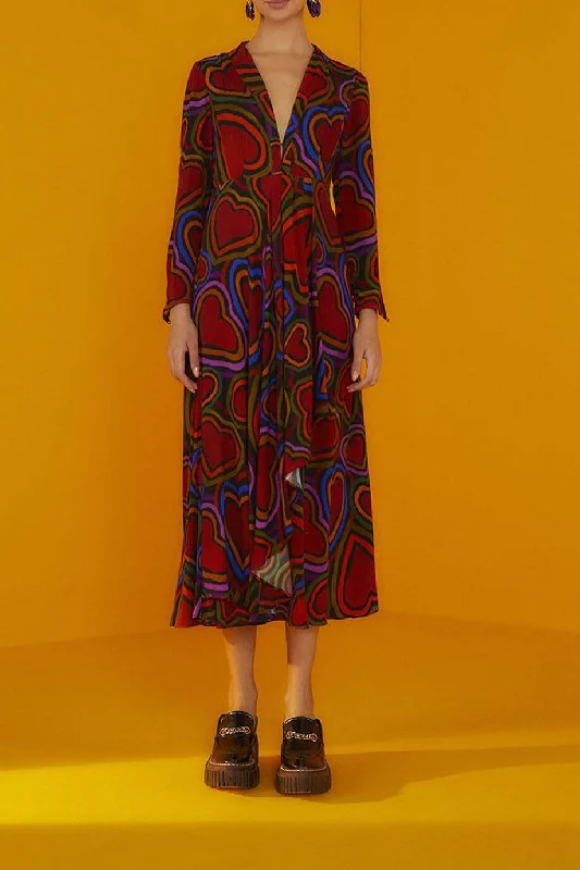 Sheath Women Dress with a Tailored Fit for a Professional LookSheath Women Dress with a Tailored Fit for a Professional LookRainbow Wild Hearts Maxi Dress