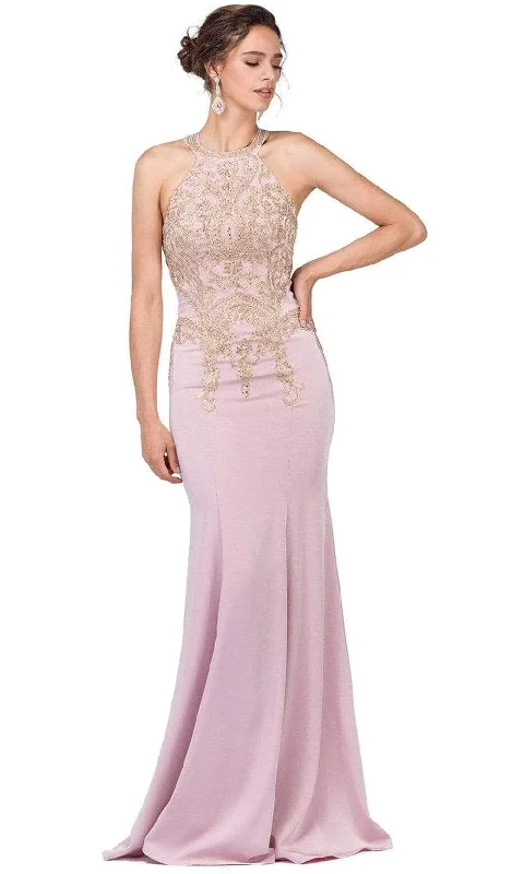 Sleeveless Women Dress in Bright Colors for Summer PartiesSleeveless Women Dress in Bright Colors for Summer PartiesDancing Queen 2457 - Halter Embroidered Prom Dress Sleeveless Women Dress in Bright Colors for Summer PartiesSleeveless Women Dress in Bright Colors for Summer PartiesDancing Queen 2457 - Halter Embroidered Prom Dress