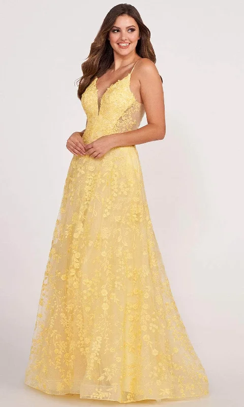 Plus Size Women Dress with a Flattering A - Line Cut for Comfort and StylePlus Size Women Dress with a Flattering A - Line Cut for Comfort and StyleEllie Wilde EW34048 - Embroidered V-Neck Prom Gown Plus Size Women Dress with a Flattering A - Line Cut for Comfort and StylePlus Size Women Dress with a Flattering A - Line Cut for Comfort and StyleEllie Wilde EW34048 - Embroidered V-Neck Prom Gown