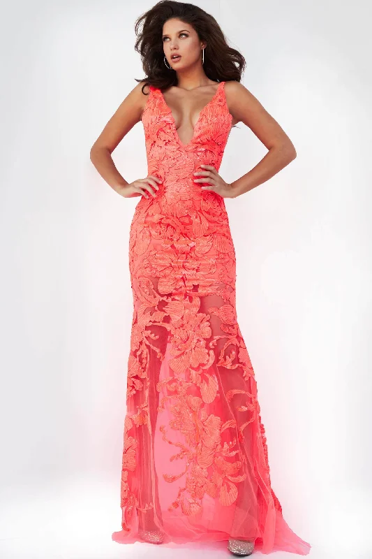 Empire Waist Women Dress to Accentuate the Bust and Conceal the WaistEmpire Waist Women Dress to Accentuate the Bust and Conceal the WaistJovani 60283 - Floral Applique Prom Gown Empire Waist Women Dress to Accentuate the Bust and Conceal the WaistEmpire Waist Women Dress to Accentuate the Bust and Conceal the WaistJovani 60283 - Floral Applique Prom Gown