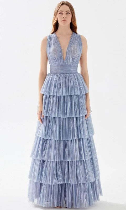 Sleeveless Women Dress in Bright Colors for Summer PartiesSleeveless Women Dress in Bright Colors for Summer PartiesTarik Ediz 52058 - Plunging V-Neck Tiered Prom Gown Sleeveless Women Dress in Bright Colors for Summer PartiesSleeveless Women Dress in Bright Colors for Summer PartiesTarik Ediz 52058 - Plunging V-Neck Tiered Prom Gown