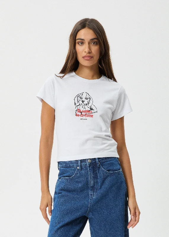 Plus Size Women T Shirt for a Comfortable and Flattering FitAFENDS Womens Hunny - Baby T-Shirt - White Plus Size Women T Shirt for a Comfortable and Flattering FitAFENDS Womens Hunny - Baby T-Shirt - White