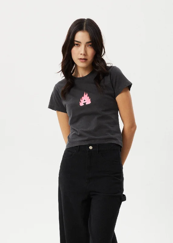 Sheer Women T Shirt for a Stylish and Alluring LookAFENDS Womens Alfie - Baby Tee - Stone Black Sheer Women T Shirt for a Stylish and Alluring LookAFENDS Womens Alfie - Baby Tee - Stone Black