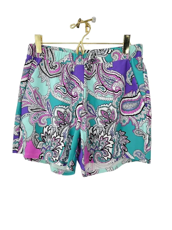 Printed Animal Print Women Shorts for a Wild and Stylish AppearanceAriel Shorts In Paisley Maxi Seamist Printed Animal Print Women Shorts for a Wild and Stylish AppearanceAriel Shorts In Paisley Maxi Seamist