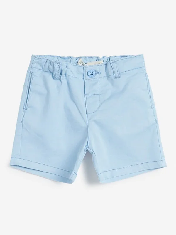 Tie - Waist Women Shorts for a Customizable FitBaby HOP Light Blue Shorts