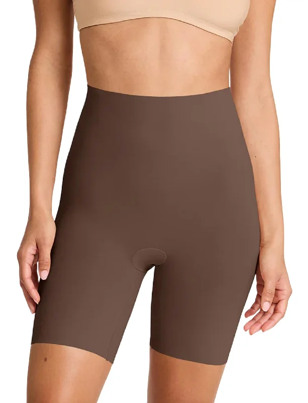 Patterned Geometric Women Shorts for a Modern AppealCotton Control Short In Mocha