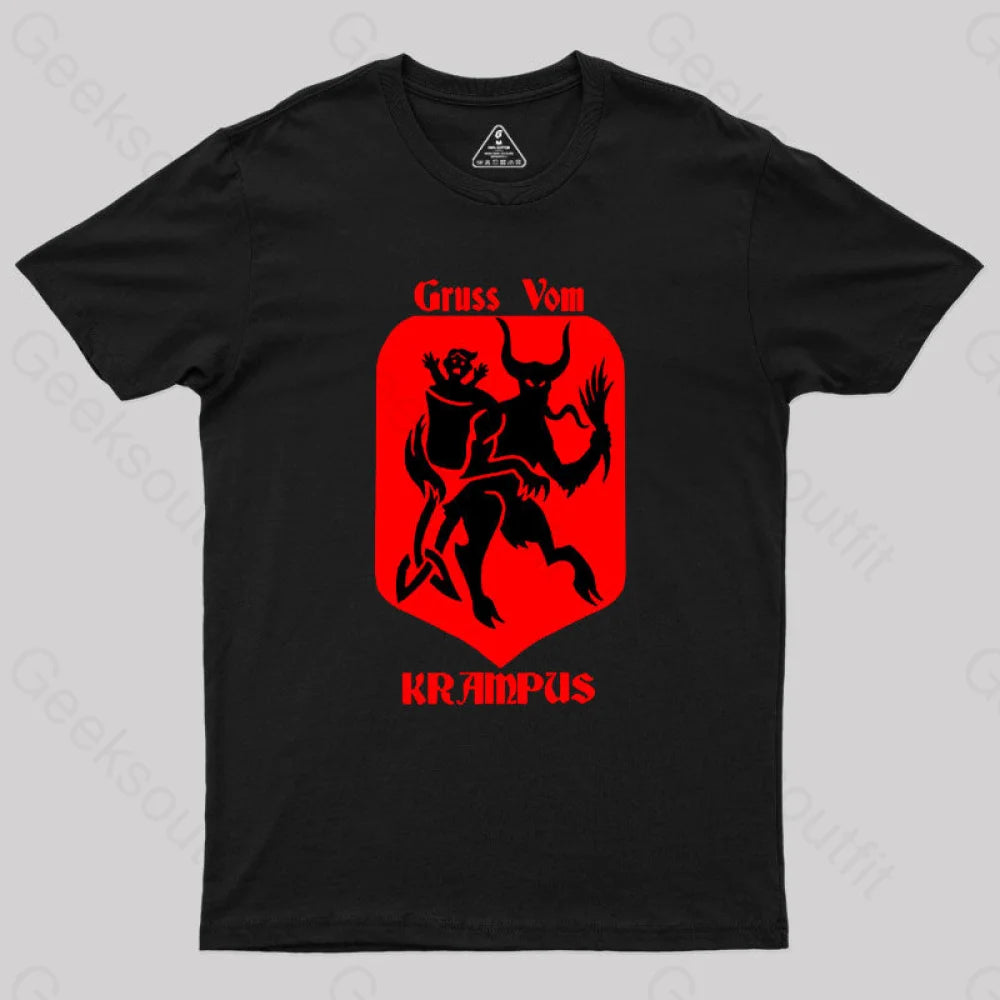 Moisture - Wicking Women T Shirt for Active LifestylesGruss Vom Krampus Geek T-Shirt Moisture - Wicking Women T Shirt for Active LifestylesGruss Vom Krampus Geek T-Shirt