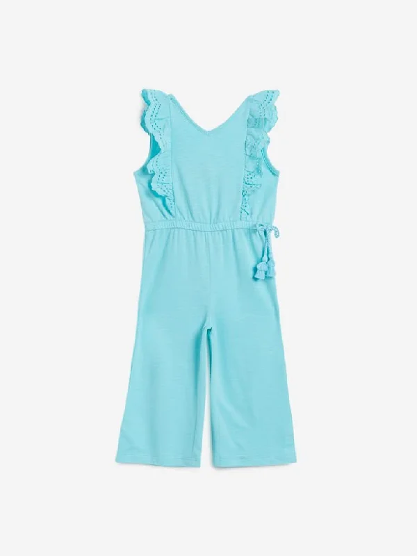 Bermuda Women Shorts for a Classic and Sophisticated LookHOP Kids Aqua Lace Detailed Jumpsuit Bermuda Women Shorts for a Classic and Sophisticated LookHOP Kids Aqua Lace Detailed Jumpsuit