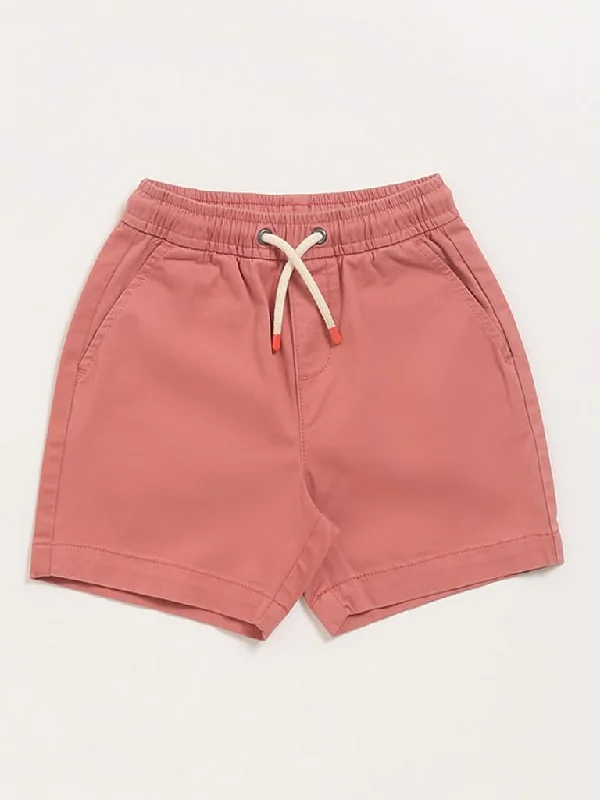 Stretchable Women Shorts for Maximum MobilityHOP Kids Dusty Rose Cotton Shorts