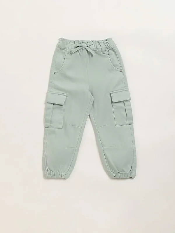 Printed Animal Print Women Shorts for a Wild and Stylish AppearanceHOP Kids Green Cargo Joggers