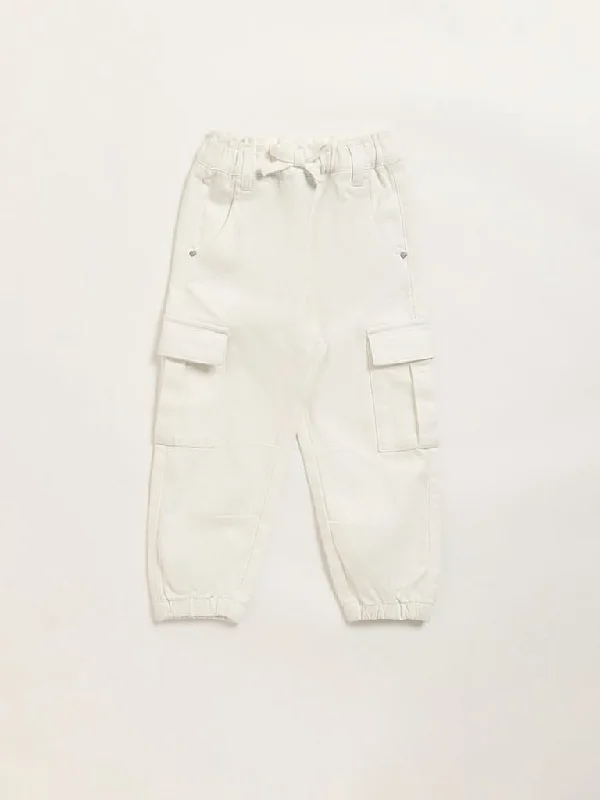 Cuffed Women Shorts for a Laid - Back and Trendy LookHOP Kids Off-White Cargo Joggers Cuffed Women Shorts for a Laid - Back and Trendy LookHOP Kids Off-White Cargo Joggers