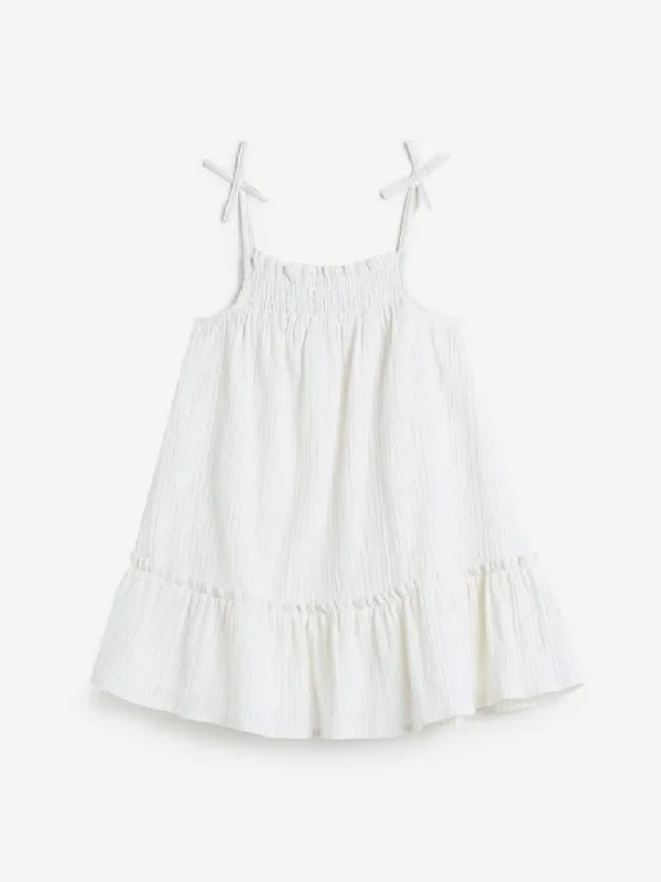 Printed Floral Women Shorts for a Summer - Ready StyleHOP Kids Off White Shimmering Phoebe Dress Printed Floral Women Shorts for a Summer - Ready StyleHOP Kids Off White Shimmering Phoebe Dress