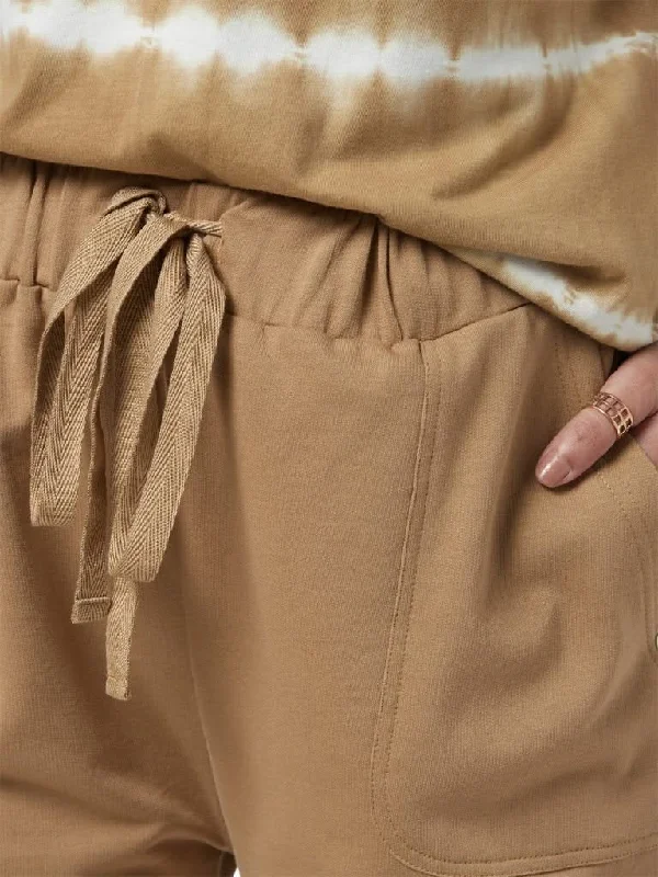 Printed Floral Women Shorts for a Summer - Ready StyleLOV Beige Elica Joggers