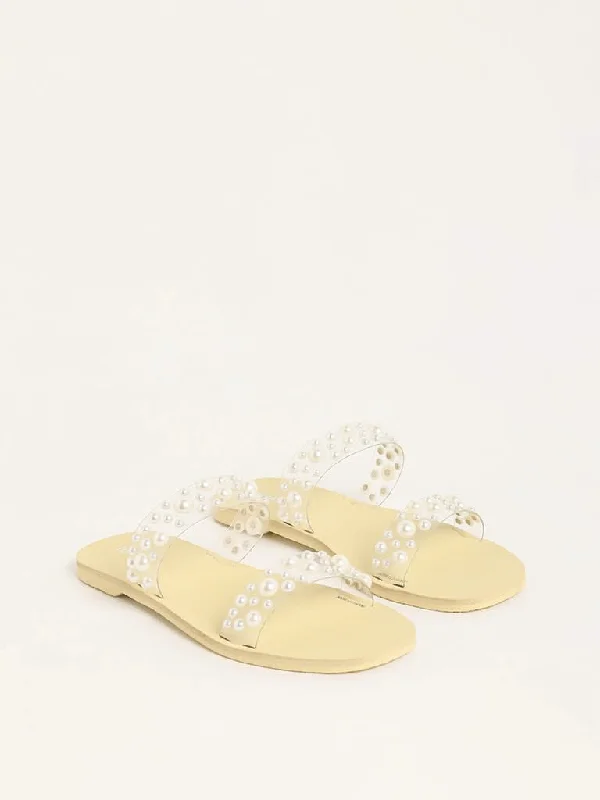 Plus Size Women Shorts with a Comfortable and Stylish FitLUNA BLU Yellow Pearl Embellished Double-Strap Sandals Plus Size Women Shorts with a Comfortable and Stylish FitLUNA BLU Yellow Pearl Embellished Double-Strap Sandals