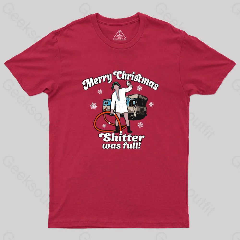 Sequined Women T Shirt for a Sparkly Night OutMerry Christmas Sh*tter Was Full Geek T-Shirt Sequined Women T Shirt for a Sparkly Night OutMerry Christmas Sh*tter Was Full Geek T-Shirt