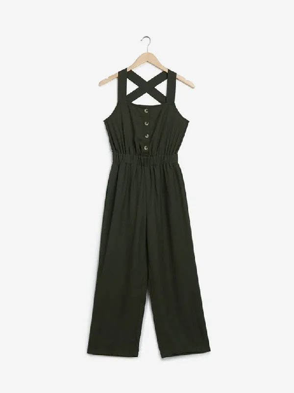 Bermuda Women Shorts for a Classic and Sophisticated LookNuon Olive Roch Jumpsuit