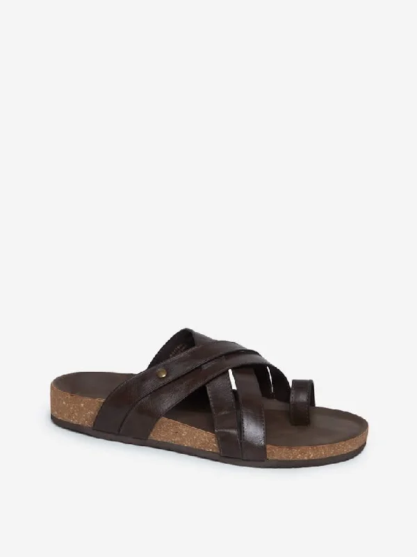 Cuffed Women Shorts for a Laid - Back and Trendy LookSOLEPLAY Brown Multiple Strap Sandals