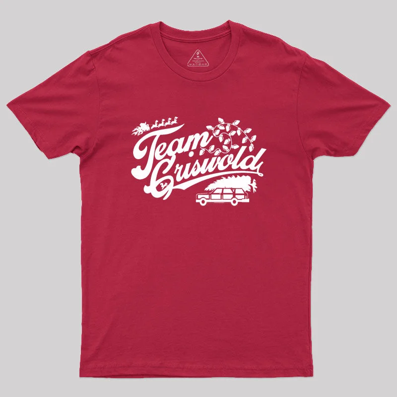 Sequined Women T Shirt for a Sparkly Night OutTeam Griswold Christmas Geek T-Shirt