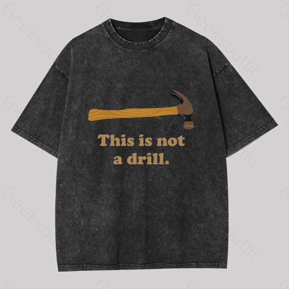 Sequined Women T Shirt for a Sparkly Night OutThis is Not a Drill Geek Washed T-shirt Sequined Women T Shirt for a Sparkly Night OutThis is Not a Drill Geek Washed T-shirt
