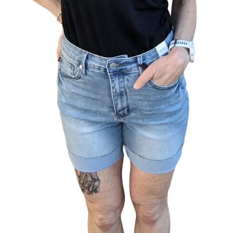 Cargo Women Shorts with Multiple Pockets for FunctionalityTummy Control Cool Denim Shorts In Light Wash Cargo Women Shorts with Multiple Pockets for FunctionalityTummy Control Cool Denim Shorts In Light Wash