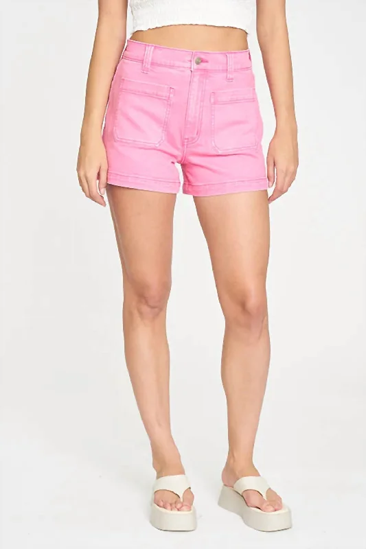 Ruffled Hem Women Shorts to Add a Feminine TouchWomen's Siren Shorts In Candy