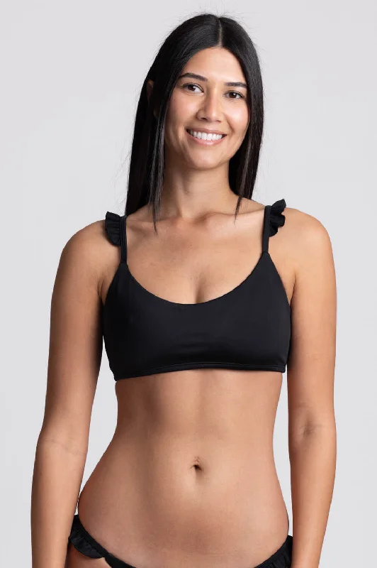 High - performance bikini with quick - drying fabric for active swimmersDonna Bikini Top - Black High - performance bikini with quick - drying fabric for active swimmersDonna Bikini Top - Black