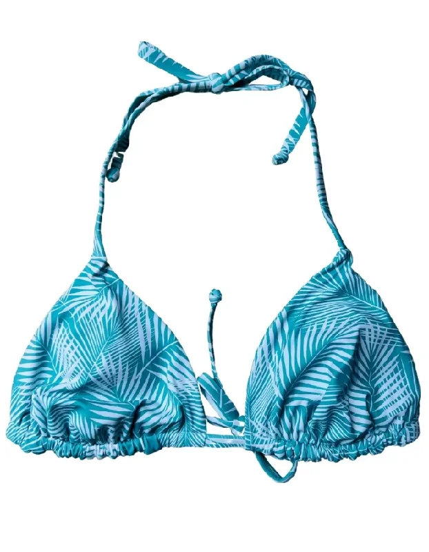 Tropical - themed bikini for a vacation - ready beach outfitGreen Fern Womens Triangle Bikini Top Tropical - themed bikini for a vacation - ready beach outfitGreen Fern Womens Triangle Bikini Top