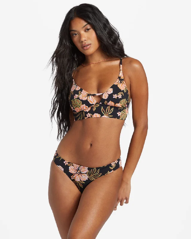 Plus - size bikini with full - coverage options for comfort and confidenceHooked On Tropics V Neck Cami Bikini Top - Black Pebble Plus - size bikini with full - coverage options for comfort and confidenceHooked On Tropics V Neck Cami Bikini Top - Black Pebble