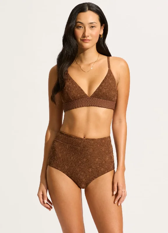 Neon - colored bikini to stand out on the beachMarloe High Waisted Bikini Bottom - Tiramisu Neon - colored bikini to stand out on the beachMarloe High Waisted Bikini Bottom - Tiramisu