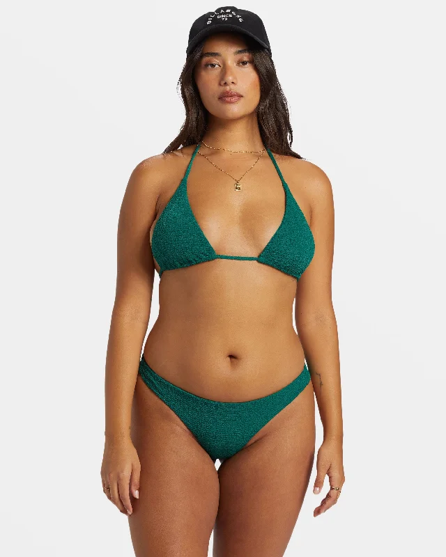 Metallic - finish bikini for a glamorous and eye - catching poolside lookSo Dazed Multi-Way Triangle Bikini Top - Emerald Bay Metallic - finish bikini for a glamorous and eye - catching poolside lookSo Dazed Multi-Way Triangle Bikini Top - Emerald Bay