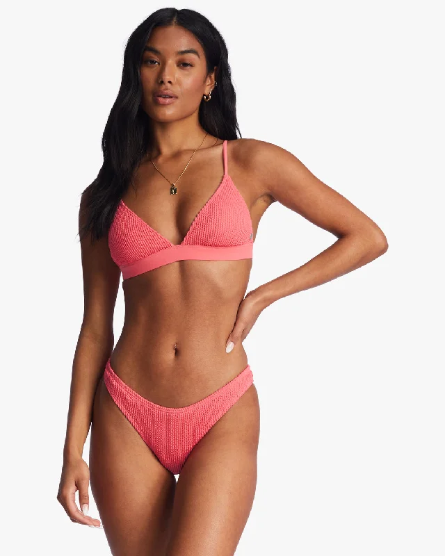 Neon - colored bikini to stand out on the beachSummer High Fixed Triangle Bikini Top - Coral Crush Neon - colored bikini to stand out on the beachSummer High Fixed Triangle Bikini Top - Coral Crush