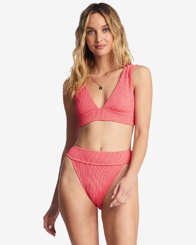 Tie - side bikini bottoms for an adjustable and stylish fitSummer High Plunge Bikini Top - Coral Crush Tie - side bikini bottoms for an adjustable and stylish fitSummer High Plunge Bikini Top - Coral Crush
