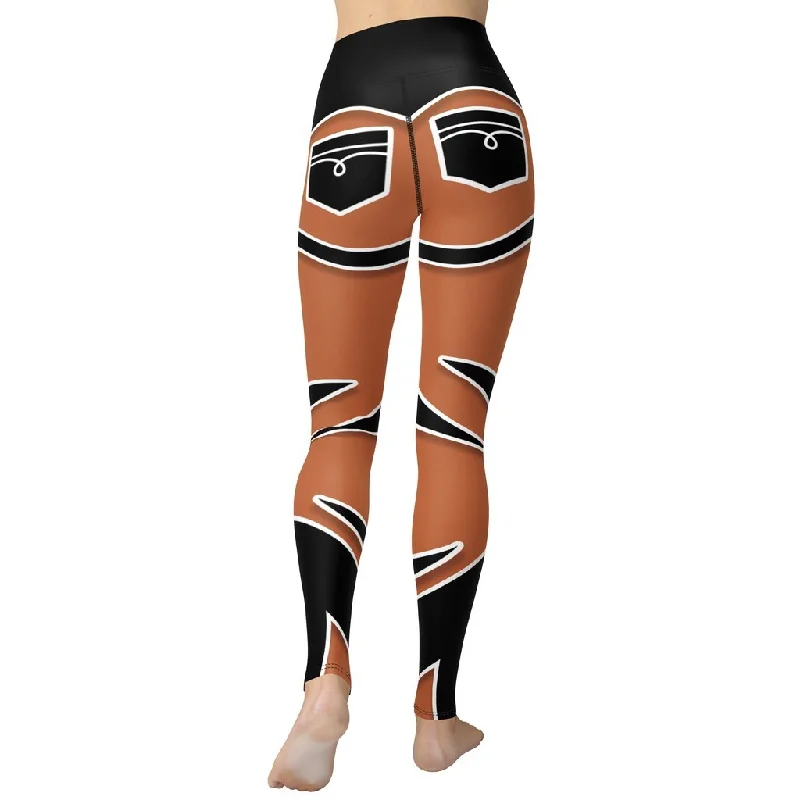 Plus Size Women's Sheer Tight Trousers in Nude for a Subtle and Stylish StatementBold Cut Outs Medium Brown Yoga Leggings Plus Size Women's Sheer Tight Trousers in Nude for a Subtle and Stylish StatementBold Cut Outs Medium Brown Yoga Leggings