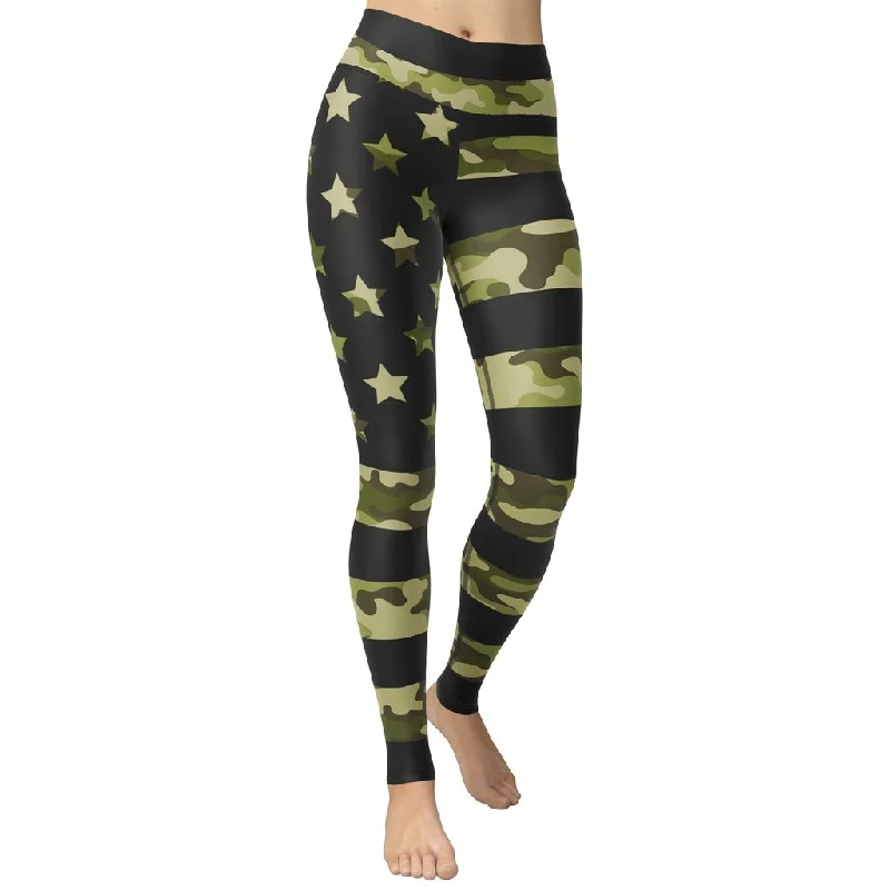Plus Size Women's Stretch Cotton Tight Trousers in Navy for Comfortable Everyday WearCamo Patriotic Yoga Leggings Plus Size Women's Stretch Cotton Tight Trousers in Navy for Comfortable Everyday WearCamo Patriotic Yoga Leggings