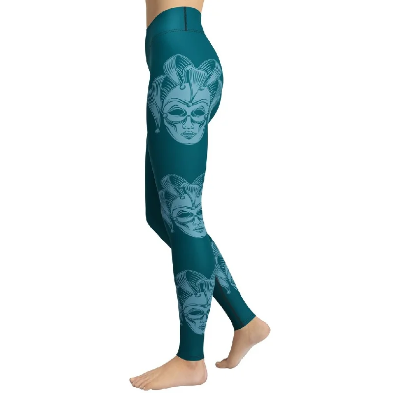 Women's Tight Trousers with Drawstring Waist in Khaki for a Relaxed and Adjustable FitCarnival Mask Yoga Leggings Women's Tight Trousers with Drawstring Waist in Khaki for a Relaxed and Adjustable FitCarnival Mask Yoga Leggings