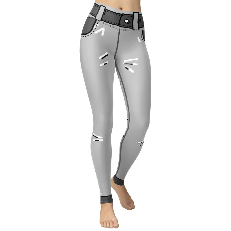 Women's Tight Trousers with Mesh Panels in Black for a Sexy and Modern AppearanceCartoonized Monochrome Yoga Leggings Women's Tight Trousers with Mesh Panels in Black for a Sexy and Modern AppearanceCartoonized Monochrome Yoga Leggings