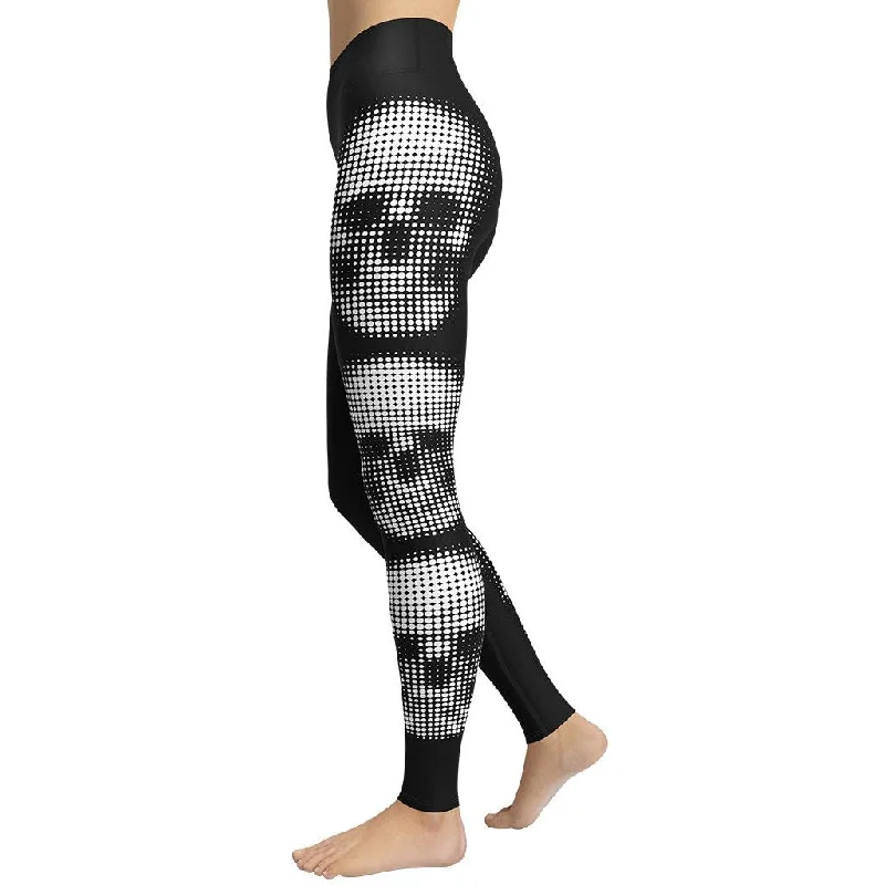 Women's Denim - Look Tight Trousers in Light Blue for a Casual and Versatile OptionCharcoal Halftone Skull Yoga Leggings Women's Denim - Look Tight Trousers in Light Blue for a Casual and Versatile OptionCharcoal Halftone Skull Yoga Leggings
