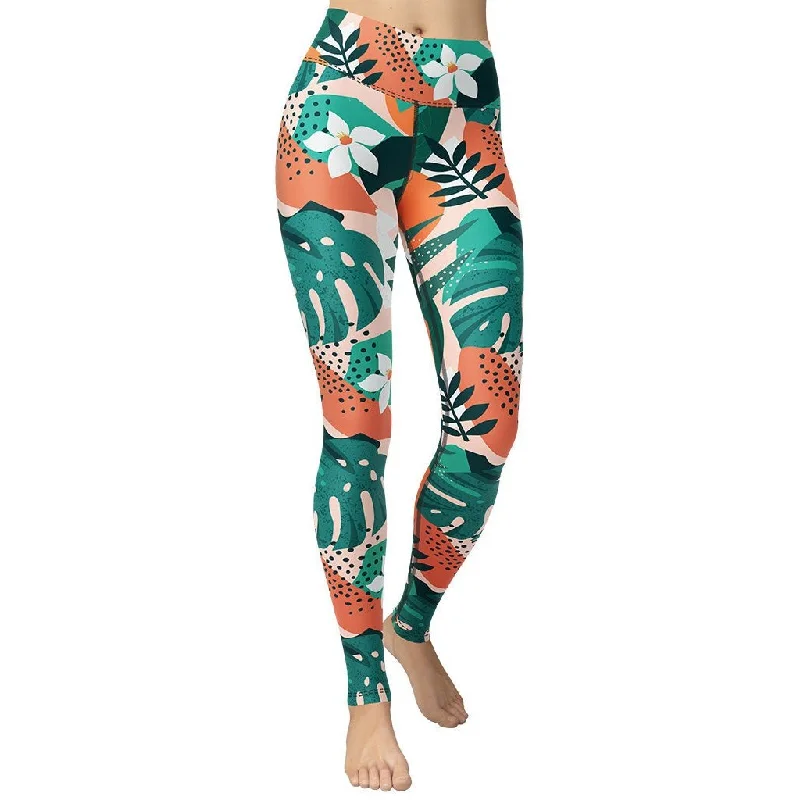 Women's Leather - Look Tight Trousers with Zipper Details in Dark Gray for an Urban StyleContemporary Tropical Yoga Leggings Women's Leather - Look Tight Trousers with Zipper Details in Dark Gray for an Urban StyleContemporary Tropical Yoga Leggings
