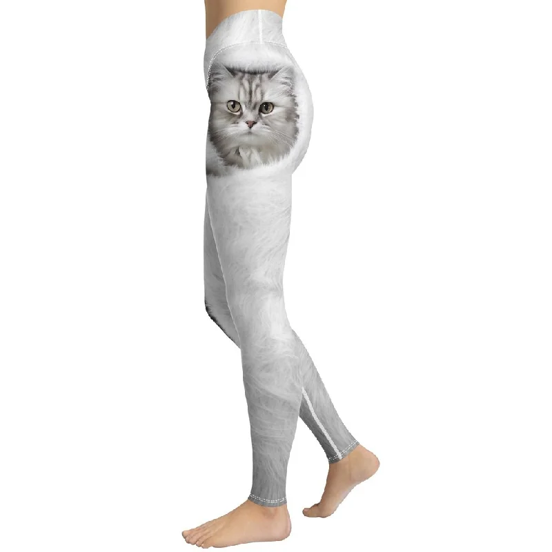 Plus Size Women's Stretch Cotton Tight Trousers in Navy for Comfortable Everyday WearCute Cozy Cat Yoga Leggings Plus Size Women's Stretch Cotton Tight Trousers in Navy for Comfortable Everyday WearCute Cozy Cat Yoga Leggings