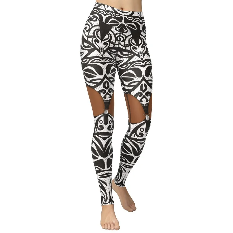 Plus Size Women's Embroidered Tight Trousers in White for a Feminine and Elegant StyleDeep Brown Cute Suspenders Yoga Leggings Plus Size Women's Embroidered Tight Trousers in White for a Feminine and Elegant StyleDeep Brown Cute Suspenders Yoga Leggings