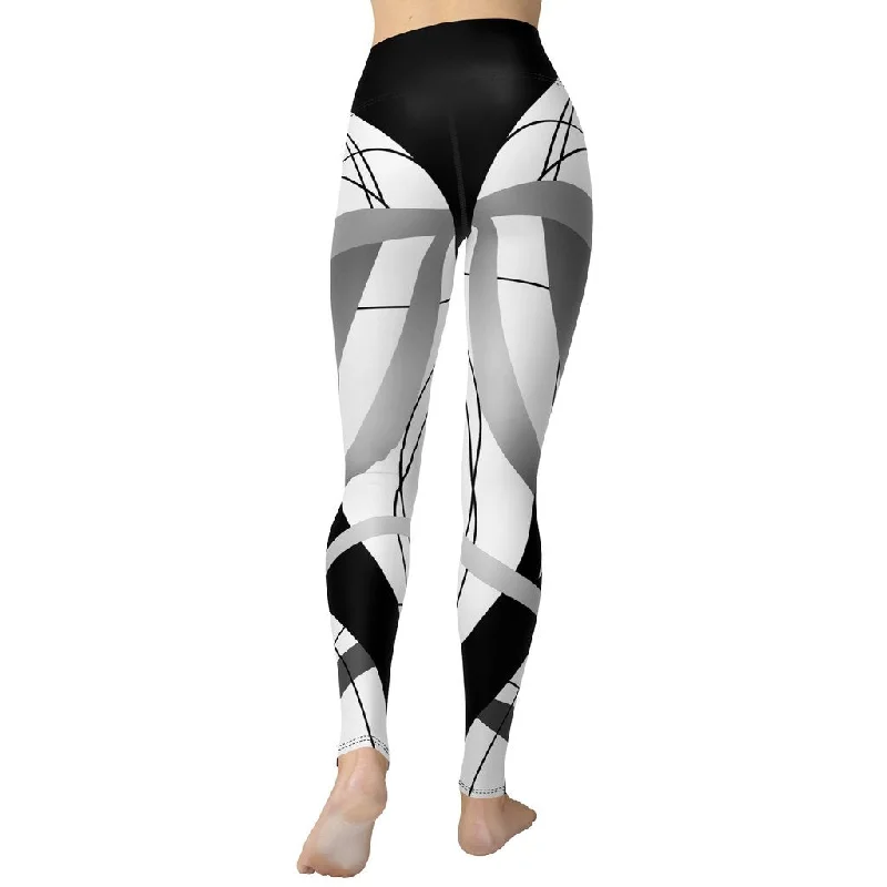 Women's Faux Leather Tight Trousers with Studded Details in Brown for an Edgy StyleGeometric Lines Yoga Leggings Women's Faux Leather Tight Trousers with Studded Details in Brown for an Edgy StyleGeometric Lines Yoga Leggings