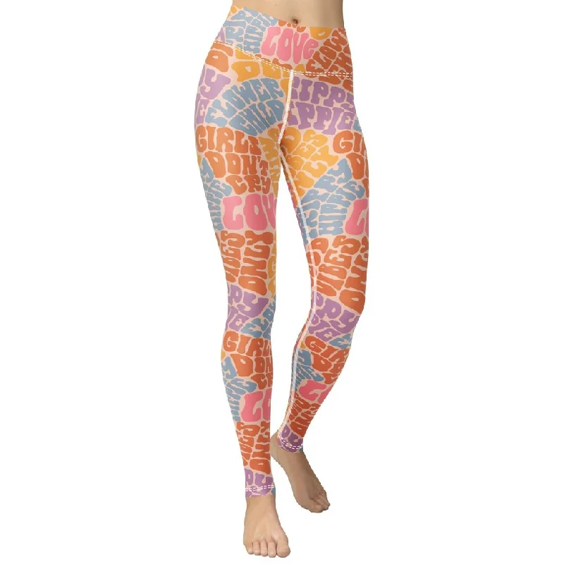 Women's Tight Trousers with Rhinestone Embellishments in Silver for a Sparkly LookGroovy Hippie Yoga Leggings Women's Tight Trousers with Rhinestone Embellishments in Silver for a Sparkly LookGroovy Hippie Yoga Leggings
