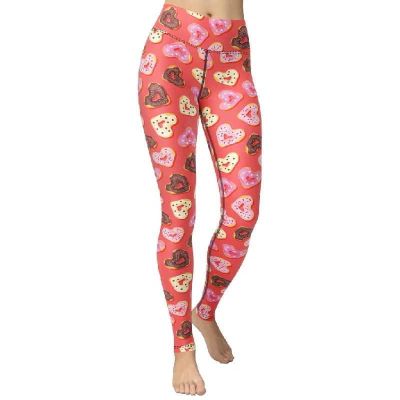 Plus Size Women's Stretch Cotton Tight Trousers in Navy for Comfortable Everyday WearHeart Doughnuts Yoga Leggings Plus Size Women's Stretch Cotton Tight Trousers in Navy for Comfortable Everyday WearHeart Doughnuts Yoga Leggings