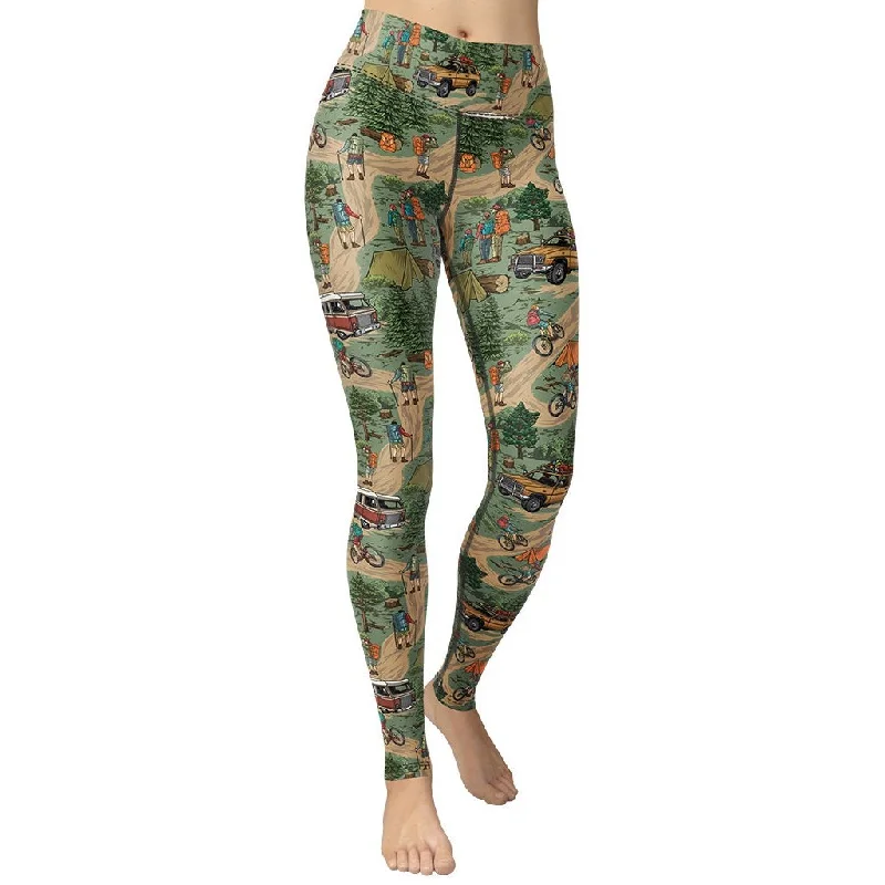 Women's Metallic Tight Trousers in Gold for a Glamorous Party EnsembleHiking Yoga Leggings