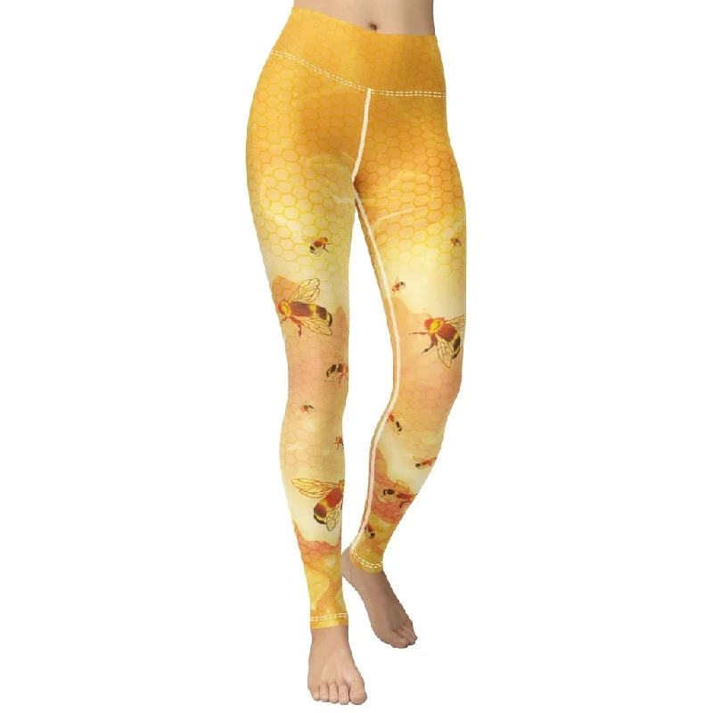 Women's Tight Trousers with Mesh Panels in Black for a Sexy and Modern AppearanceHoney Bee Yoga Leggings Women's Tight Trousers with Mesh Panels in Black for a Sexy and Modern AppearanceHoney Bee Yoga Leggings
