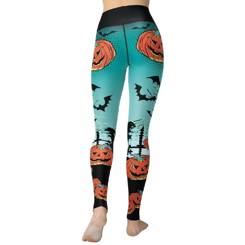 Plus Size Women's Stretch Cotton Tight Trousers in Navy for Comfortable Everyday WearJack O'Lantern Yoga Leggings Plus Size Women's Stretch Cotton Tight Trousers in Navy for Comfortable Everyday WearJack O'Lantern Yoga Leggings