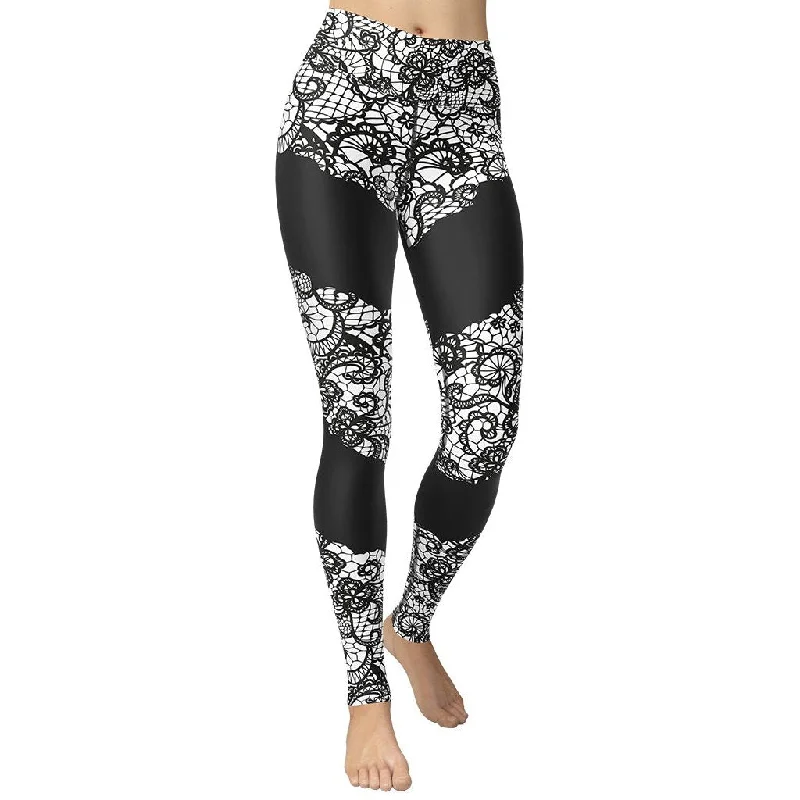 Plus Size Women's Plaid Tight Trousers in Multicolor for a Stylish and Classic LookLace Cut Out Yoga Leggings Plus Size Women's Plaid Tight Trousers in Multicolor for a Stylish and Classic LookLace Cut Out Yoga Leggings