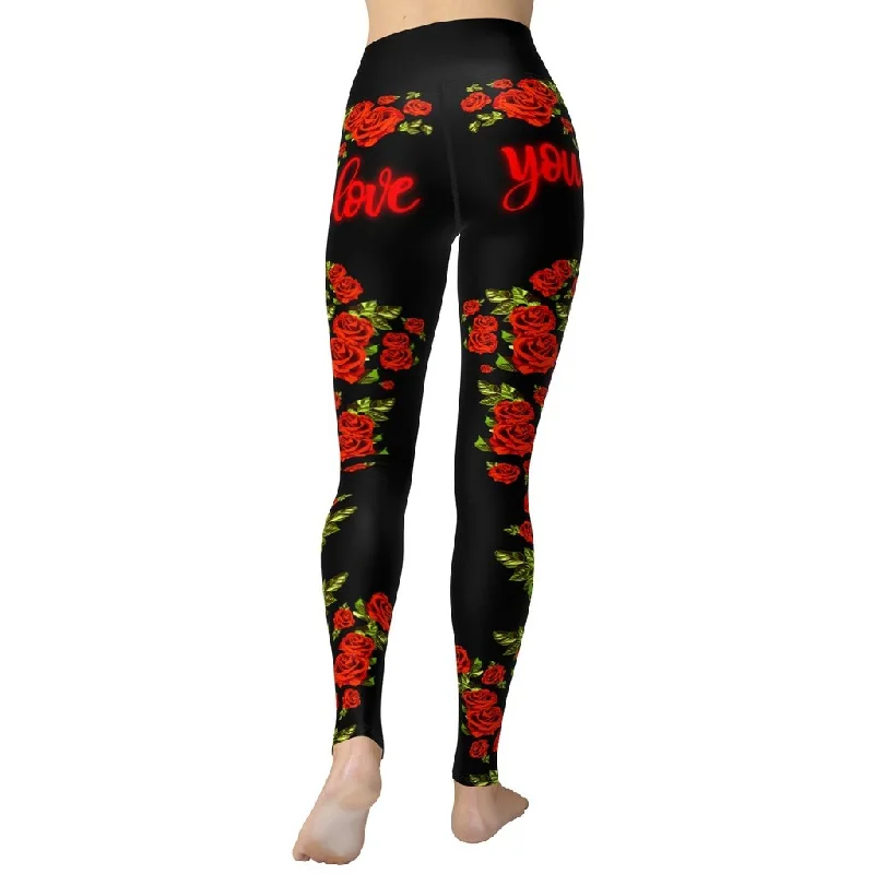 Women's Fleece - Lined Tight Trousers in Dark Blue for Warmth in Cold WeatherLove You Back Yoga Leggings Women's Fleece - Lined Tight Trousers in Dark Blue for Warmth in Cold WeatherLove You Back Yoga Leggings