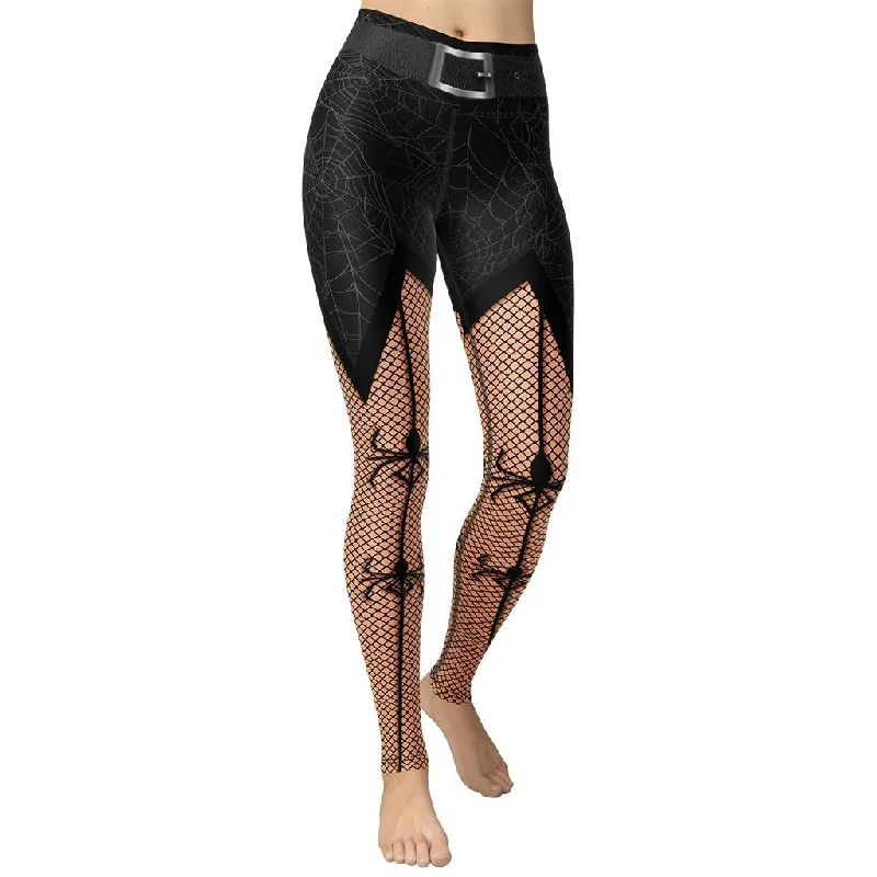 Plus Size Women's Printed Tight Trousers in Floral Patterns for a Spring - Inspired OutfitNaughty Halloween Yoga Leggings Plus Size Women's Printed Tight Trousers in Floral Patterns for a Spring - Inspired OutfitNaughty Halloween Yoga Leggings