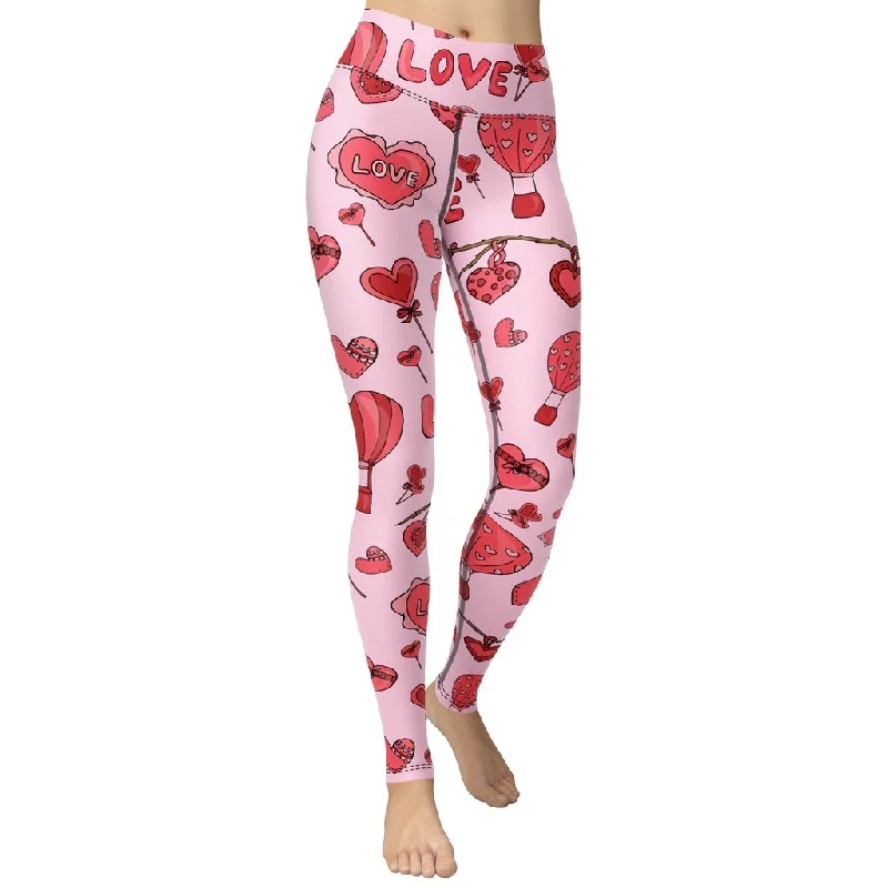 High - Waisted Women's Leather Tight Trousers in Black for a Rock - Chic LookPink Love Yoga Leggings High - Waisted Women's Leather Tight Trousers in Black for a Rock - Chic LookPink Love Yoga Leggings